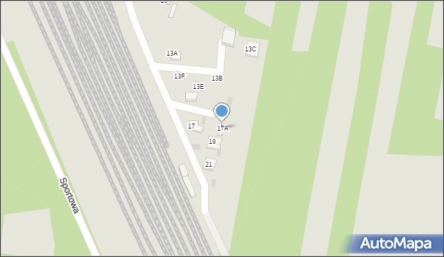 Pilawa, Dworcowa, 17A, mapa Pilawa