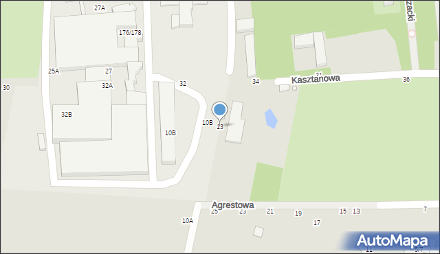 Piotrków Trybunalski, Dworska, 13, mapa Piotrków Trybunalski