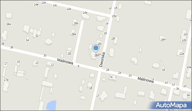 Piotrków Trybunalski, Dworska, 16d, mapa Piotrków Trybunalski