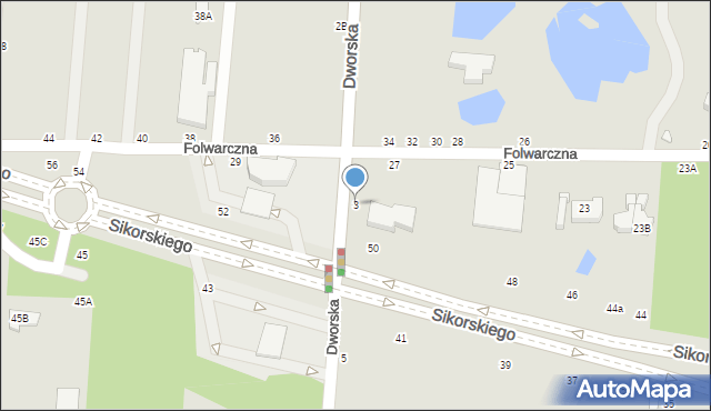 Piotrków Trybunalski, Dworska, 3, mapa Piotrków Trybunalski