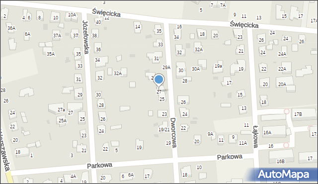 Płochocin, Dworcowa, 27, mapa Płochocin
