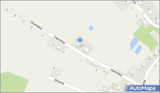 Płoki, Dworska, 6, mapa Płoki
