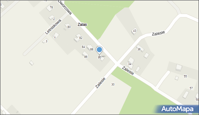 Pogórze, Dworcowa, 90, mapa Pogórze