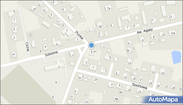 Połchowo, Dworcowa, 1, mapa Połchowo