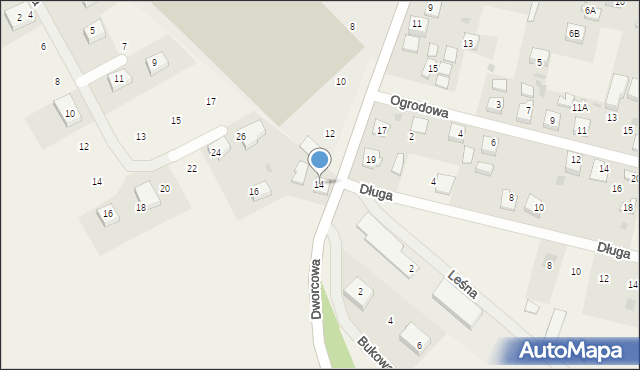 Połchowo, Dworcowa, 14, mapa Połchowo