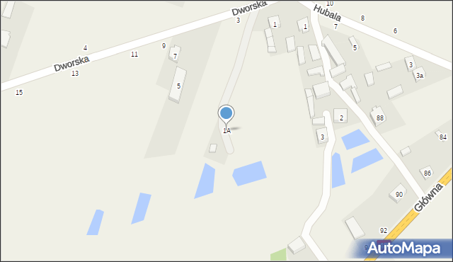 Poświętne, Dworska, 1A, mapa Poświętne