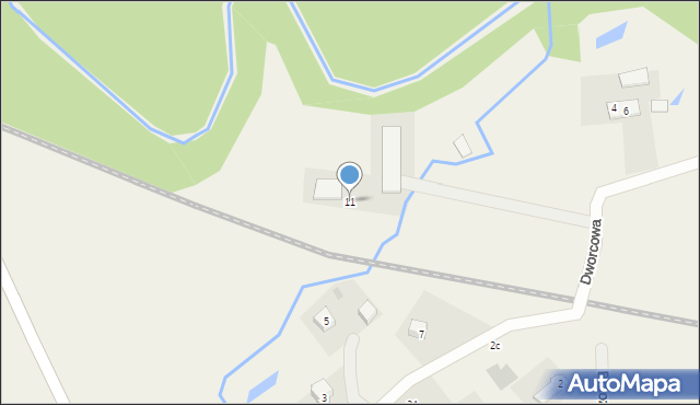 Pręgowo, Dworcowa, 11, mapa Pręgowo