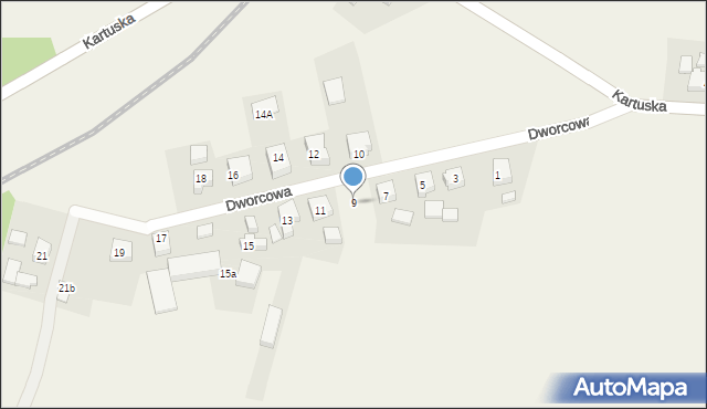 Prokowo, Dworcowa, 9, mapa Prokowo