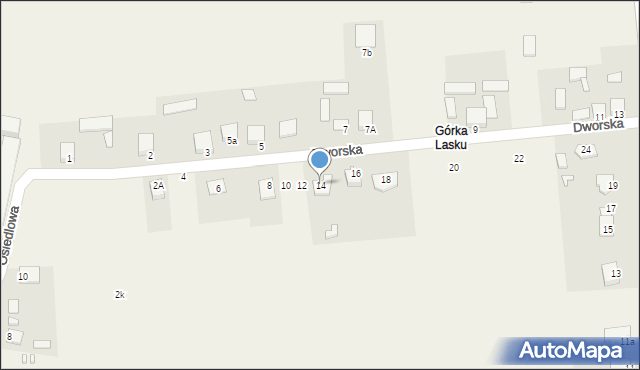 Promnik, Dworska, 14, mapa Promnik