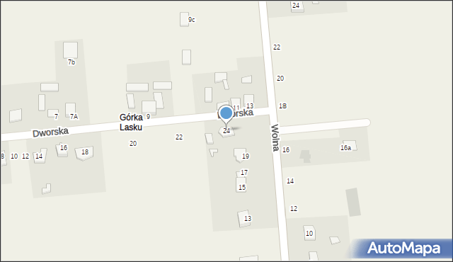 Promnik, Dworska, 24, mapa Promnik