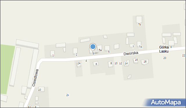 Promnik, Dworska, 3, mapa Promnik