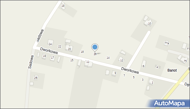 Pruchna, Dworkowa, 16, mapa Pruchna