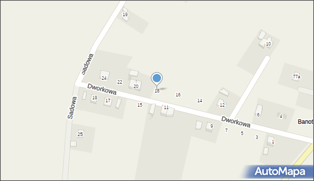 Pruchna, Dworkowa, 18, mapa Pruchna