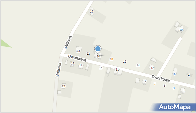 Pruchna, Dworkowa, 20, mapa Pruchna