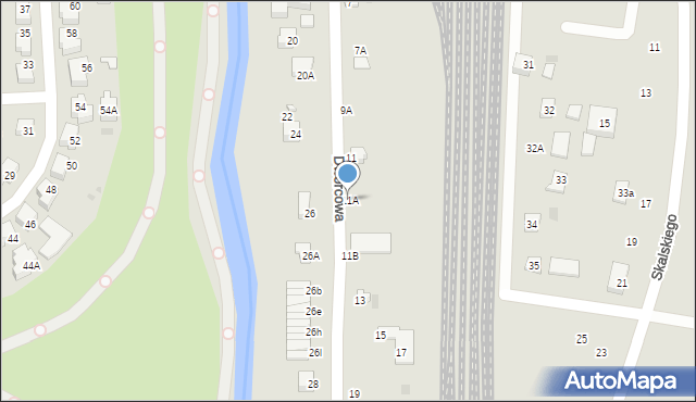 Pruszcz Gdański, Dworcowa, 11A, mapa Pruszcz Gdański