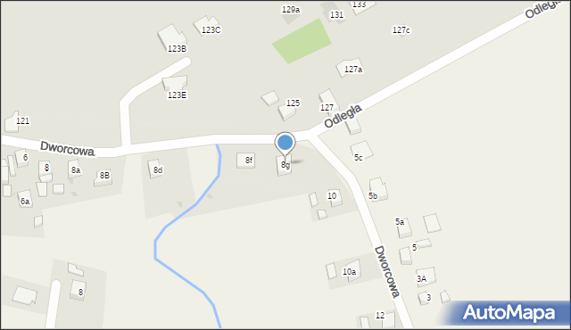 Przegędza, Dworcowa, 8g, mapa Przegędza