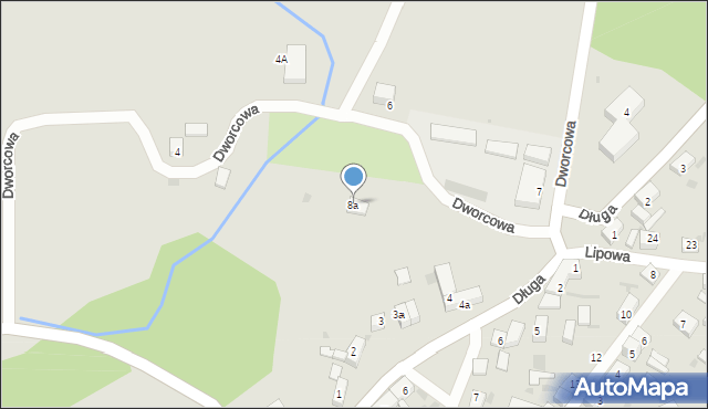 Przemków, Dworcowa, 8a, mapa Przemków