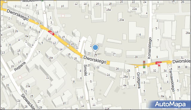 Przemyśl, Dworskiego Aleksandra, 25, mapa Przemyśla