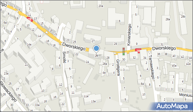 Przemyśl, Dworskiego Aleksandra, 26, mapa Przemyśla