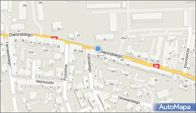 Przemyśl, Dworskiego Aleksandra, 52, mapa Przemyśla