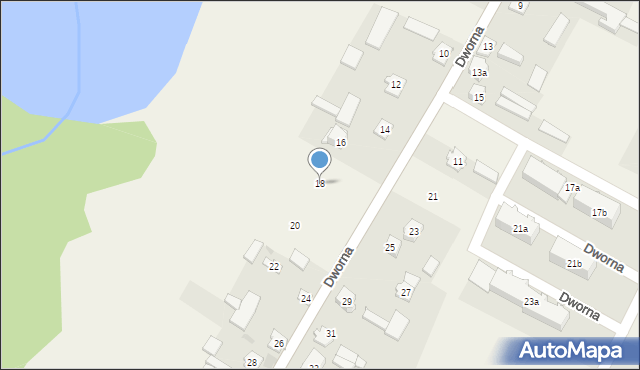 Przerośl, Dworna, 18, mapa Przerośl