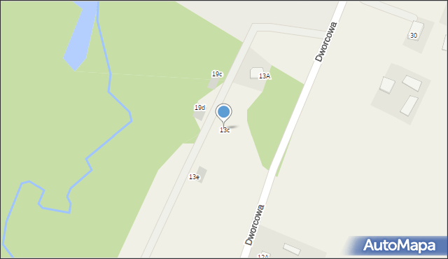 Przyjaźń, Dworcowa, 13c, mapa Przyjaźń