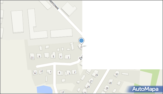 Pszczew, Dworcowa, 12, mapa Pszczew