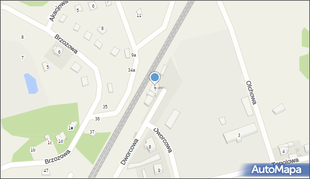 Pszczew, Dworcowa, 7, mapa Pszczew