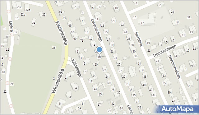 Puławy, Dwernickiego Józefa, gen., 18, mapa Puław