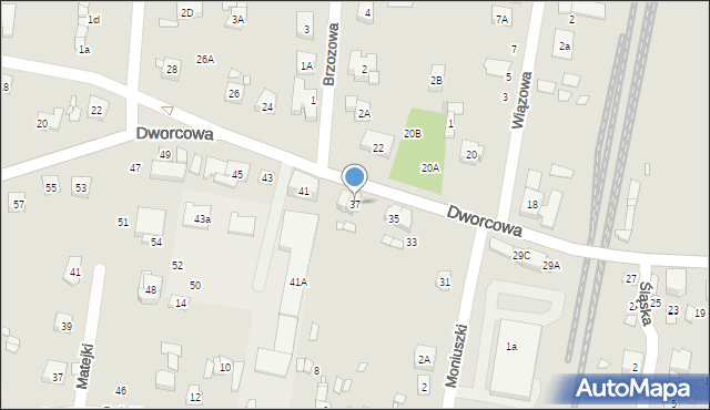 Puszczykowo, Dworcowa, 37, mapa Puszczykowo