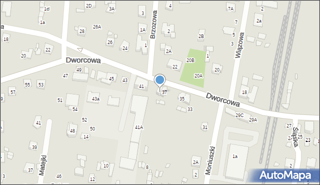 Puszczykowo, Dworcowa, 39, mapa Puszczykowo