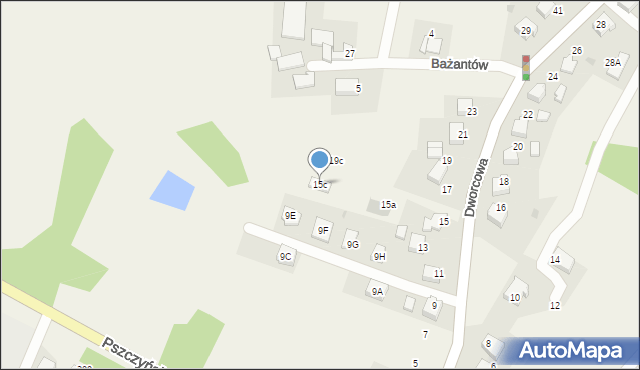 Radostowice, Dworcowa, 15c, mapa Radostowice