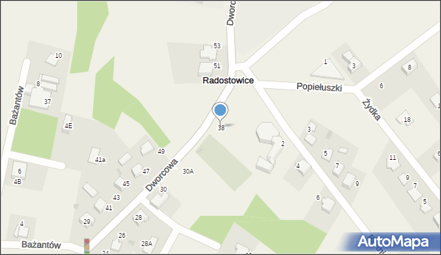 Radostowice, Dworcowa, 38, mapa Radostowice