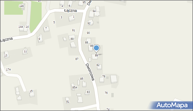 Radostowice, Dworcowa, 84, mapa Radostowice