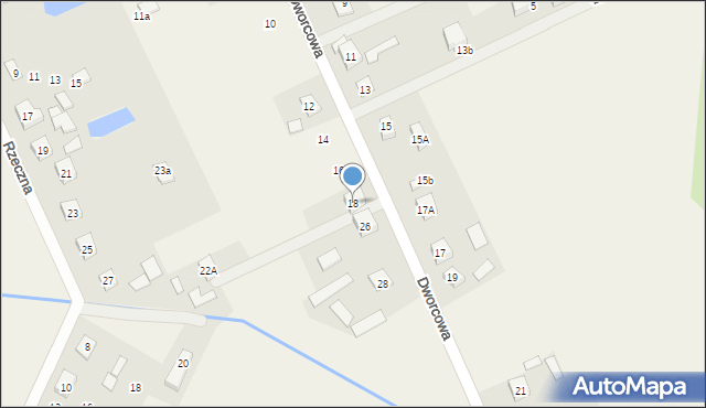 Radziwiłłów, Dworcowa, 18, mapa Radziwiłłów