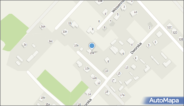 Rajec Poduchowny, Dworska, 10a, mapa Rajec Poduchowny