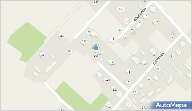 Rajec Poduchowny, Dworska, 10b, mapa Rajec Poduchowny