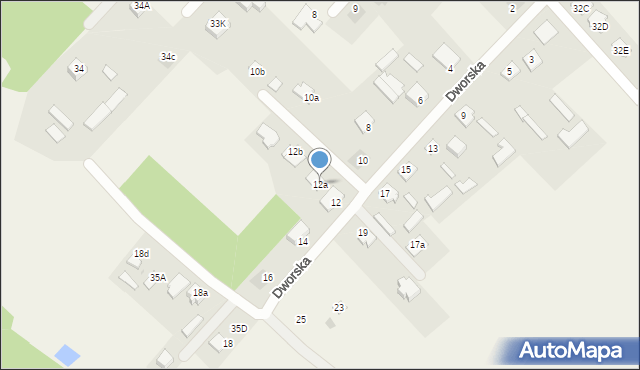 Rajec Poduchowny, Dworska, 12a, mapa Rajec Poduchowny