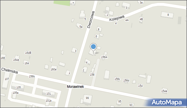 Rejowiec Fabryczny, Dworcowa, 4b, mapa Rejowiec Fabryczny