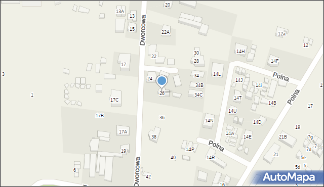 Rewal, Dworcowa, 26, mapa Rewal