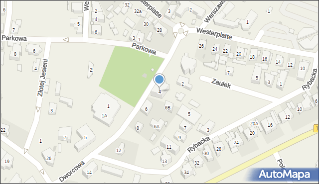 Rewal, Dworcowa, 4, mapa Rewal
