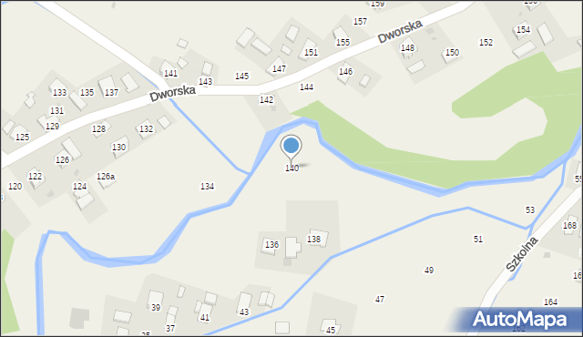 Rogi, Dworska, 140, mapa Rogi