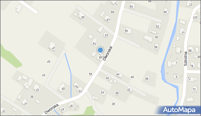 Rogi, Dworska, 57, mapa Rogi