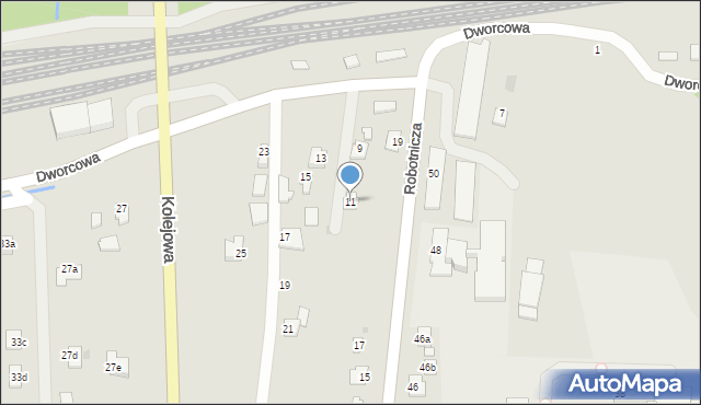Ropczyce, Dworcowa, 11, mapa Ropczyce