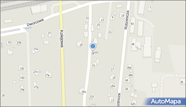Ropczyce, Dworcowa, 19, mapa Ropczyce