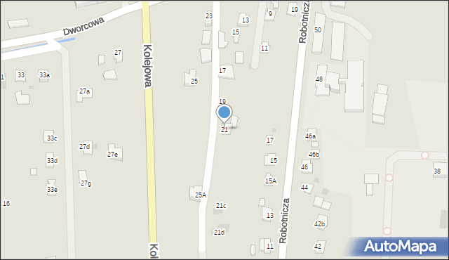 Ropczyce, Dworcowa, 21, mapa Ropczyce