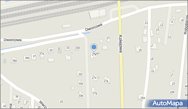 Ropczyce, Dworcowa, 27a, mapa Ropczyce