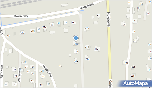 Ropczyce, Dworcowa, 33c, mapa Ropczyce