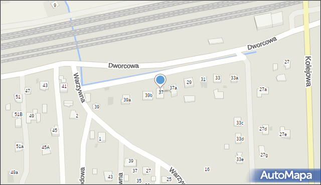 Ropczyce, Dworcowa, 37, mapa Ropczyce