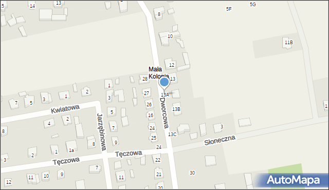 Rosko, Dworcowa, 13A, mapa Rosko